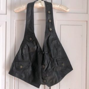 Leather festival or biker top.